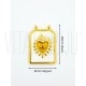 Pendente/Escapulário 26x18mm - Aço Inoxidável c/ Verniz - Branco/Laranja Pendente/Escapulário 26x18mm - Aço Inoxidável c/ Verniz - Branco/Laranja